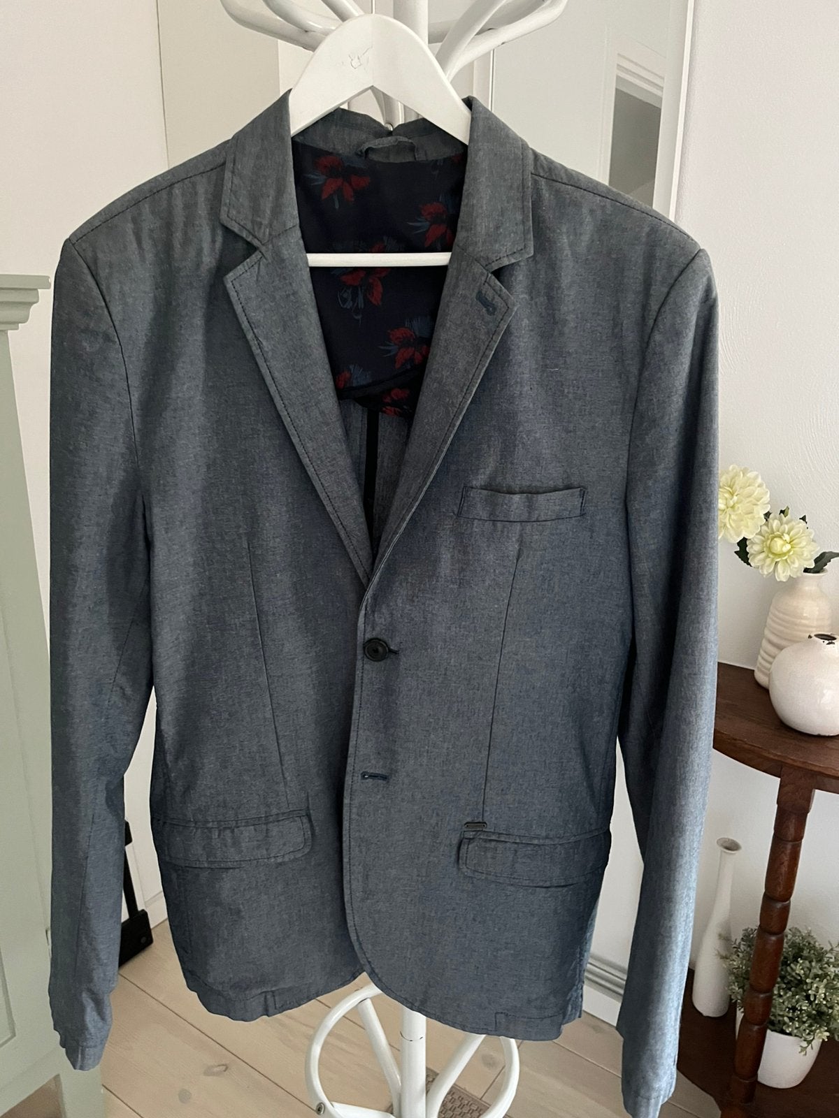Zomer colbert Pull&Bear mt L, Ophalen of Verzenden, Zo goed als nieuw, Blauw
