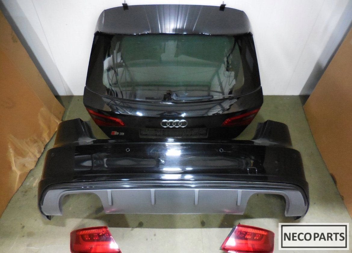 AUDI A3 S3 8V SPORTBACK ACHTERKLEP ACHTERBUMPER LEVERBAAR!!, Gebruikt, -, -, Spatbord