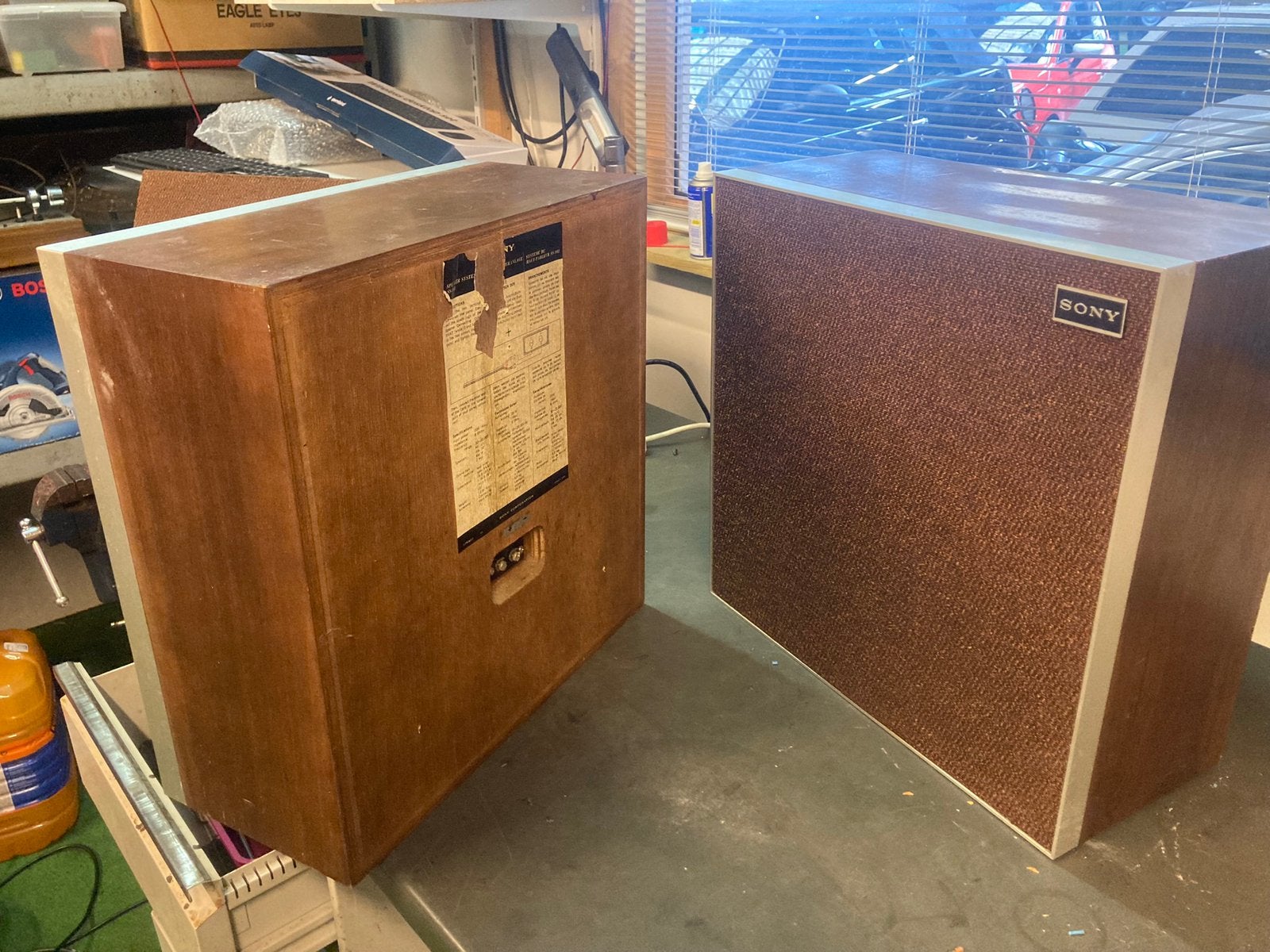 Sony luidspreker ss 103, Ophalen, Minder dan 60 watt, Front, Rear of Stereo speakers, Sony