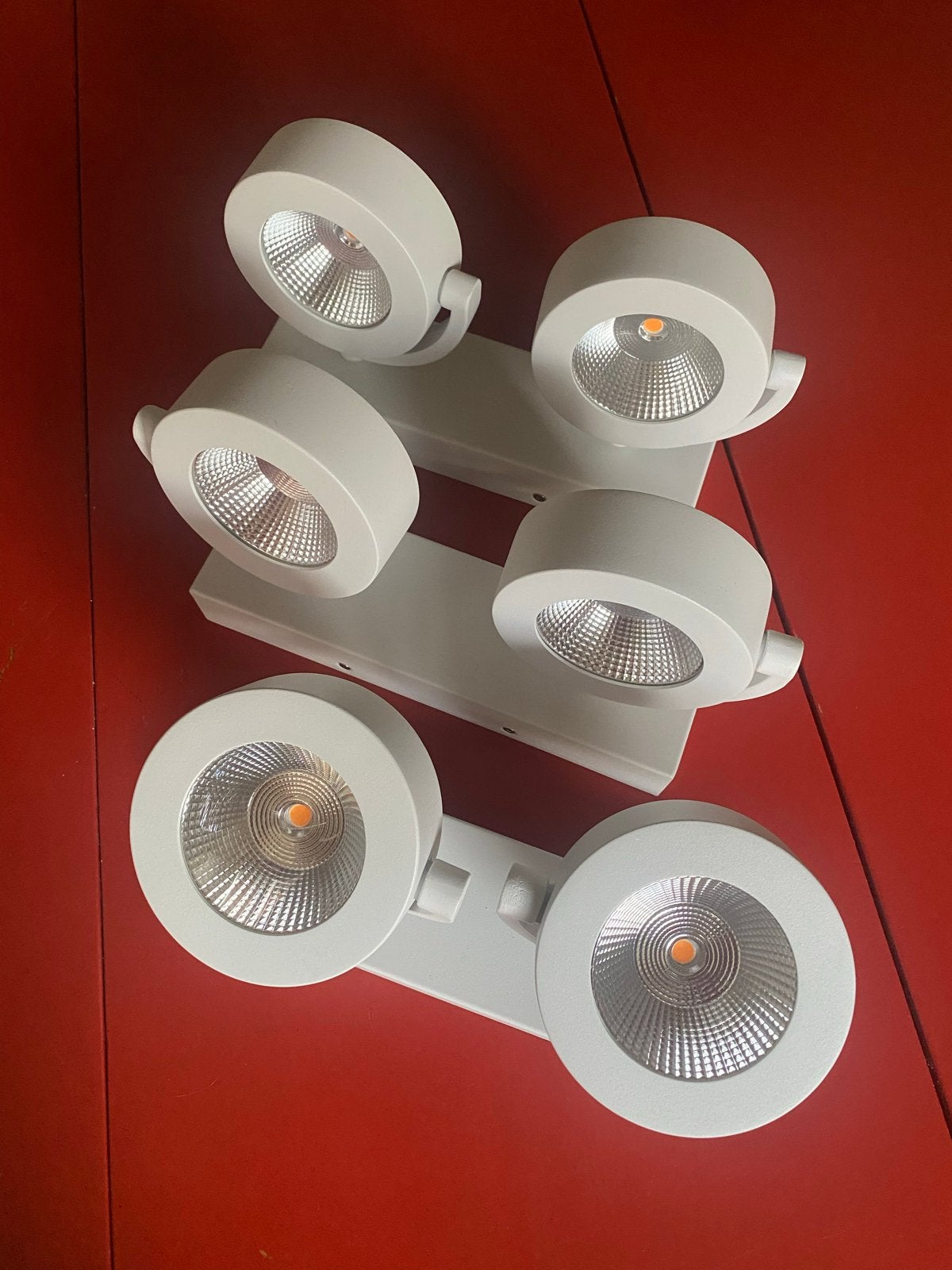 3x Design witte LED Opbouwspots, Huis en Inrichting, Lampen | Spots, Opbouwspot, Nieuw, Ophalen of Verzenden, LED