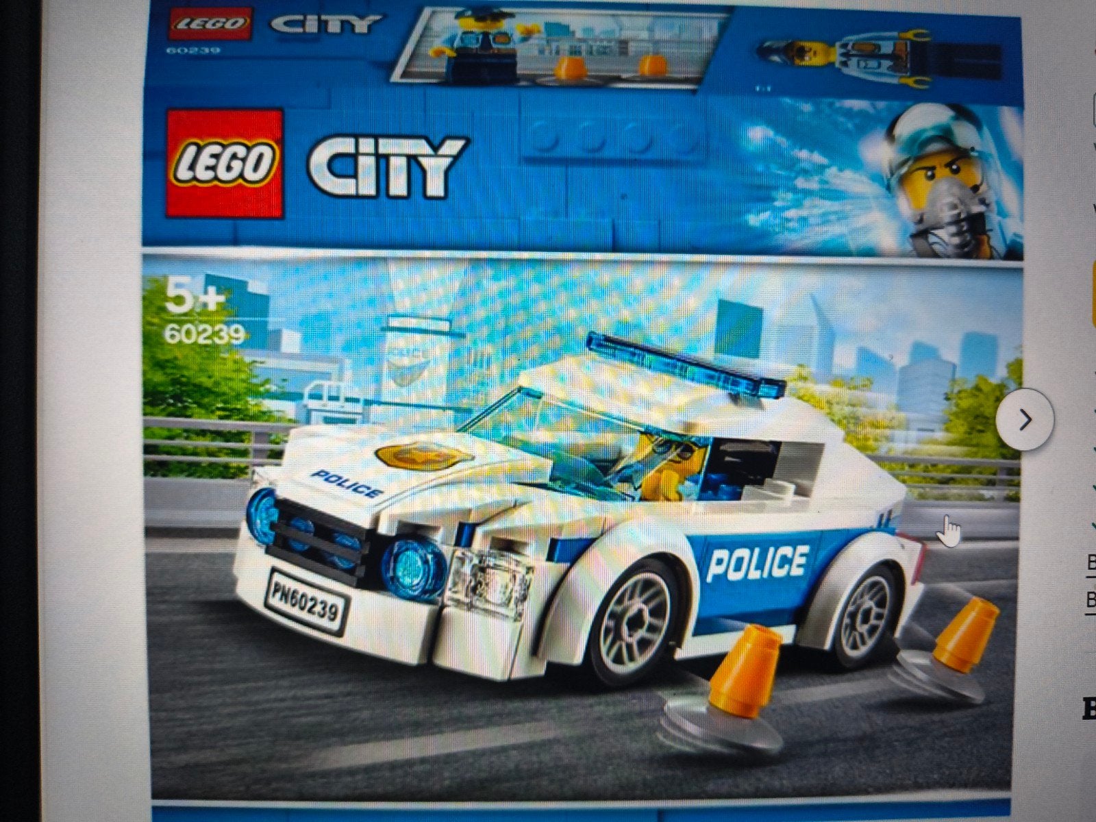 Lego Politie Auto - Losse Stenen, Lego, Ophalen of Verzenden, Losse stenen, City