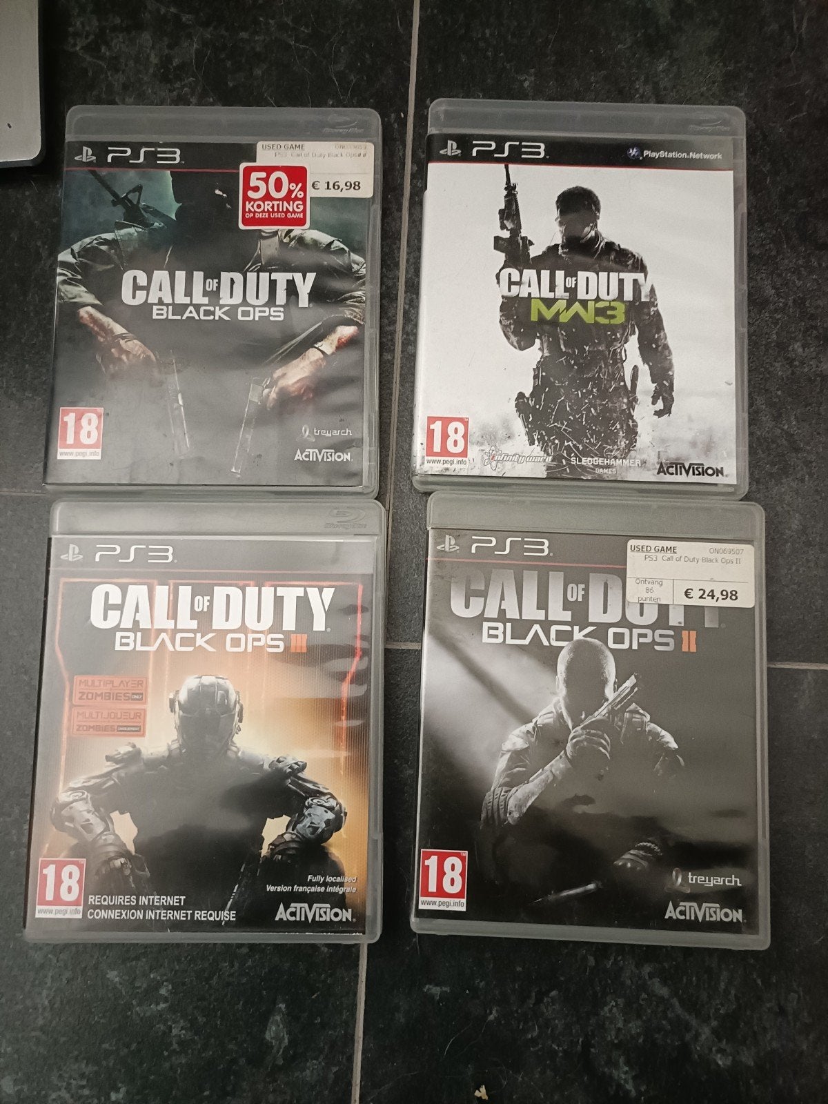 Call of Duty PS3 Games: Black Ops, MW3, Black Ops II, III, Gebruikt, Vanaf 18 jaar, Shooter, Verzenden