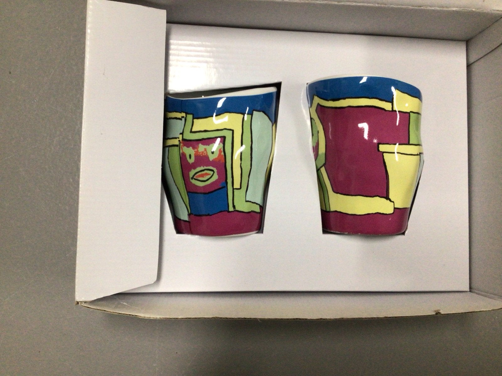Set van 2 kleurrijke espressokopjes - Goebel Artis Orbis, Ophalen