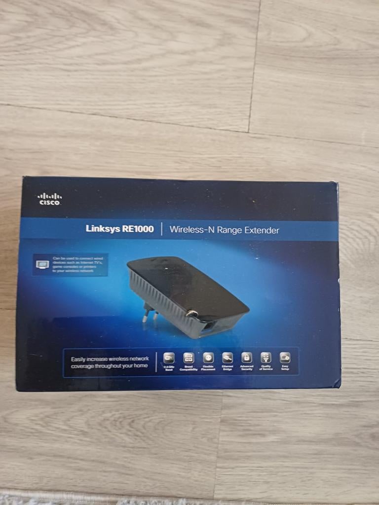 Linksys RE1000 Wireless-N Range Extender, Ophalen, Zo goed als nieuw, Linksys