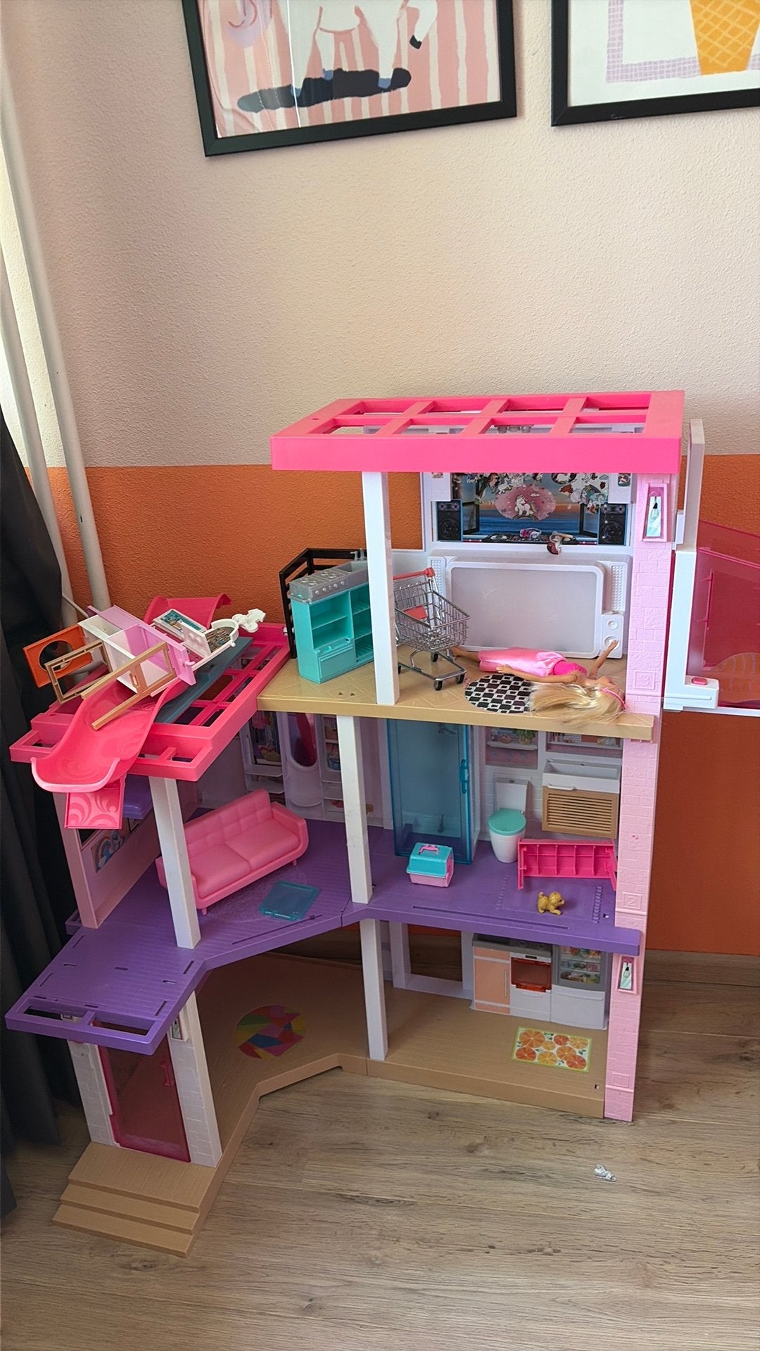 Barbie huis, Ophalen, Gebruikt