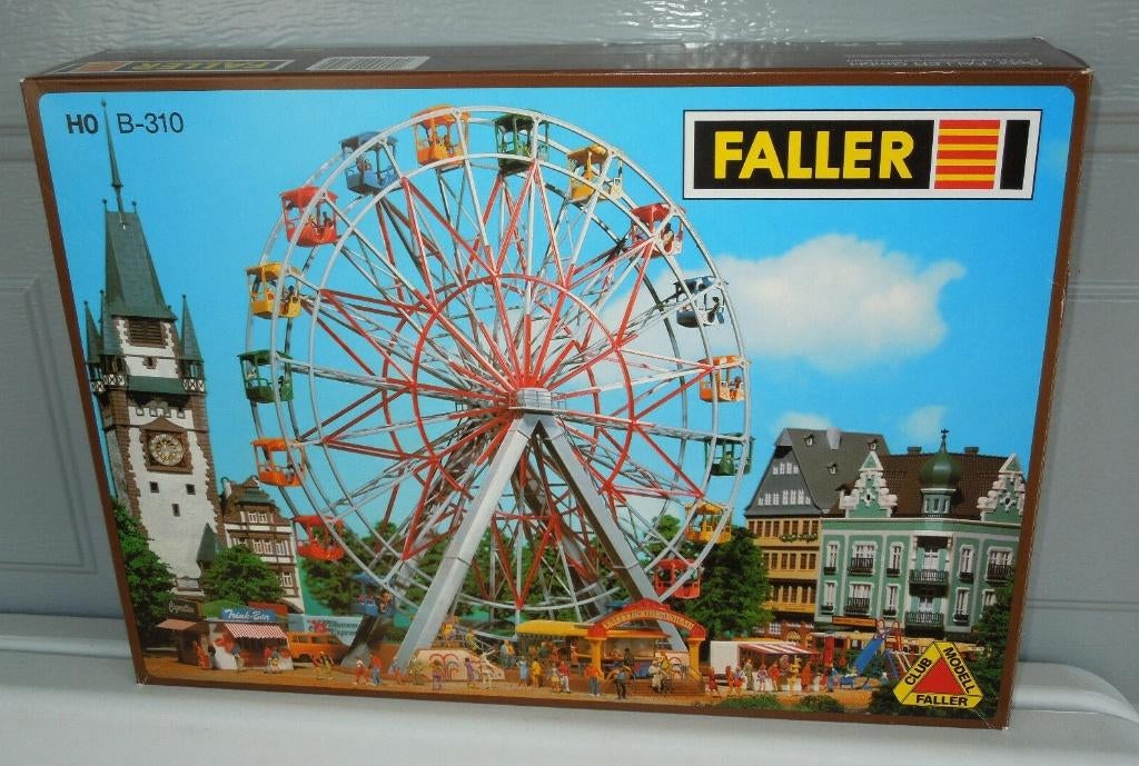 FALLER HO B-310: bouwpakket reuzenrad, compleet met motor, Hobby en Vrije tijd, Overige merken, Wisselstroom, Overige typen, Nieuw