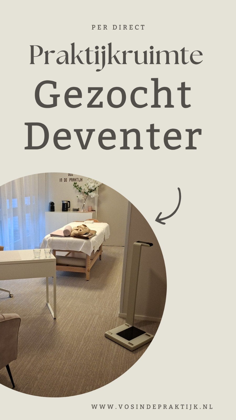 Praktijkruimte of kantoorruimte gezocht coaching Praktijk, Ophalen of Verzenden
