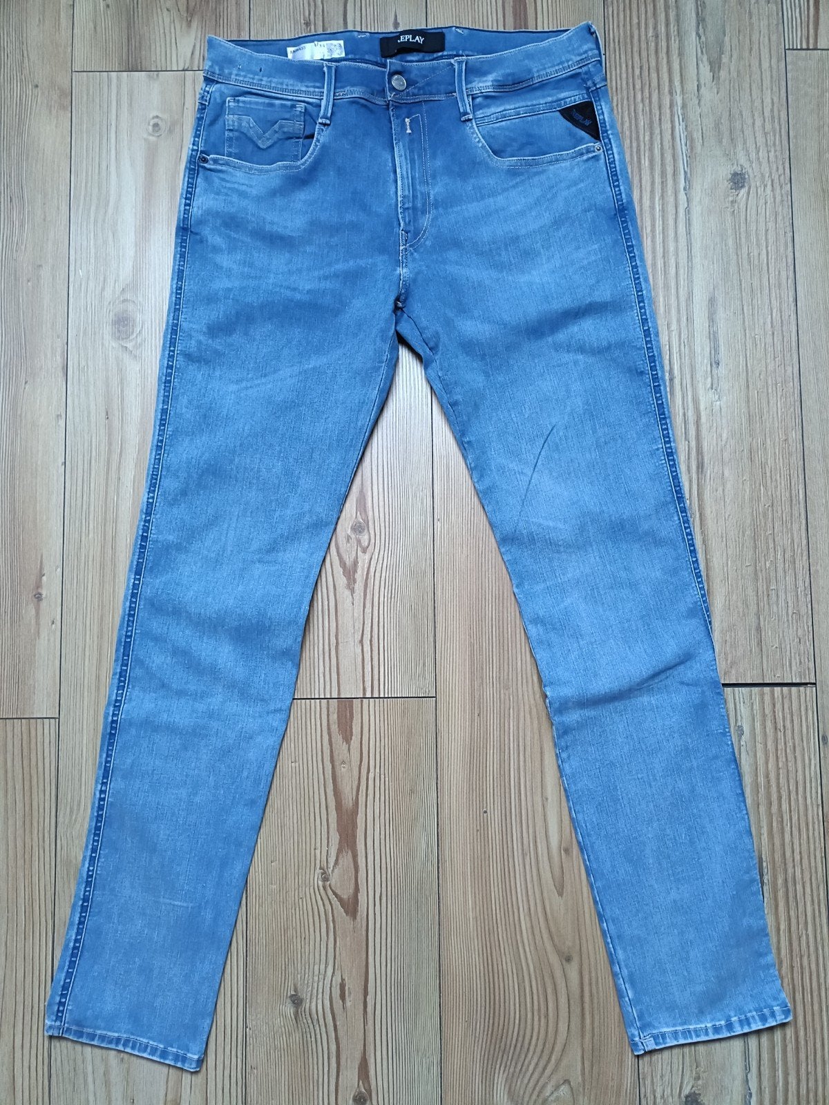 Replay anbass hyperflex maat 34-32, Ophalen of Verzenden, Zo goed als nieuw, Blauw, W33 - W34 (confectie 48/50)