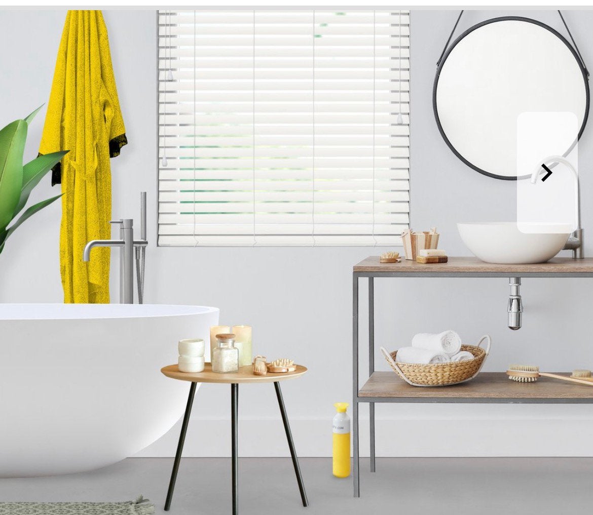 Veneta Sensations jaloezie wit houtlook, ook voor badkamer, Huis en Inrichting, Ophalen of Verzenden, Nieuw, Wit
