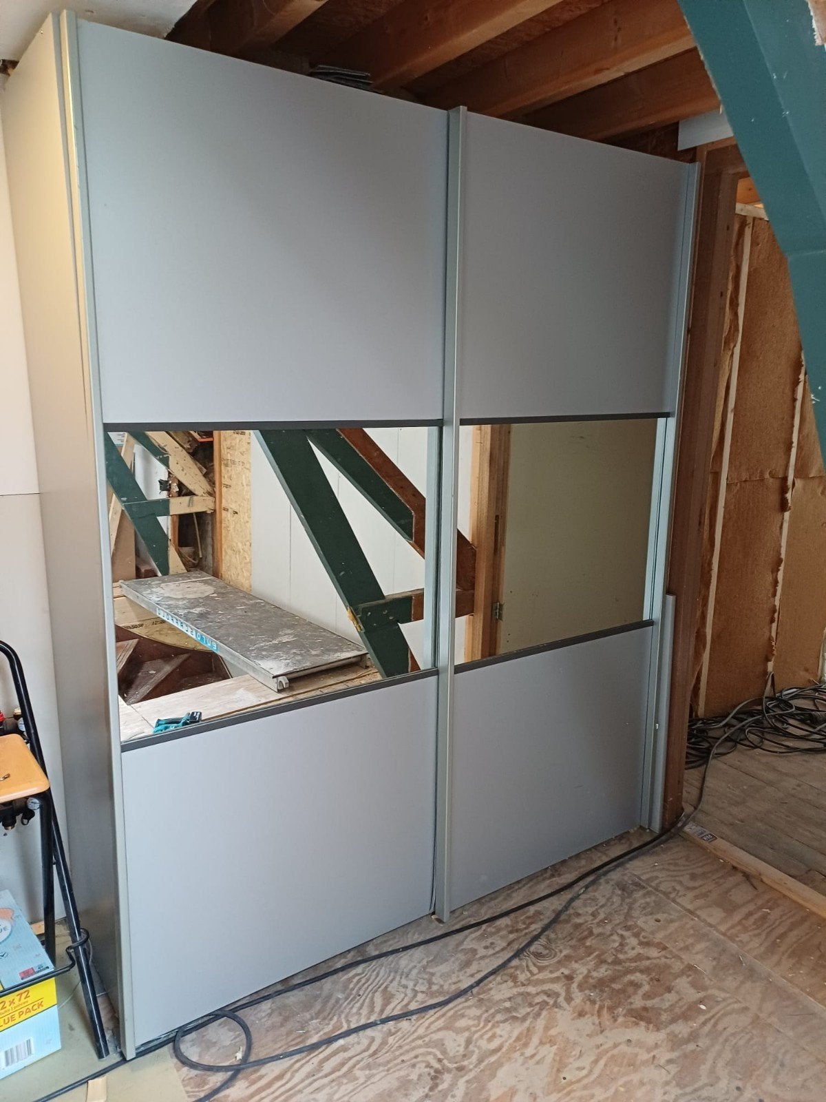 Kledingkast met schuifdeuren, Huis en Inrichting, Kasten | Kledingkasten, Met deur(en), Gebruikt, 200 cm of meer, 150 tot 200 cm