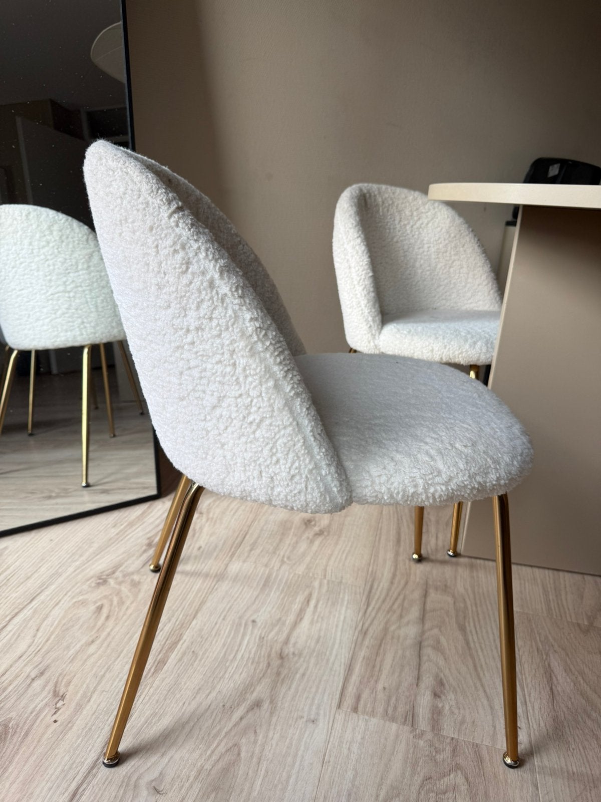 Eetkamerstoelen Japandi 6 stuks, Huis en Inrichting, Stoelen, Ophalen, Japandi, Gebruikt, Wit