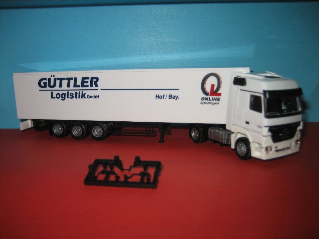 Guttler logistik  MERCEDES 1858 met oplegger  AWM, Ophalen of Verzenden, Nieuw, Bus of Vrachtwagen, AWM