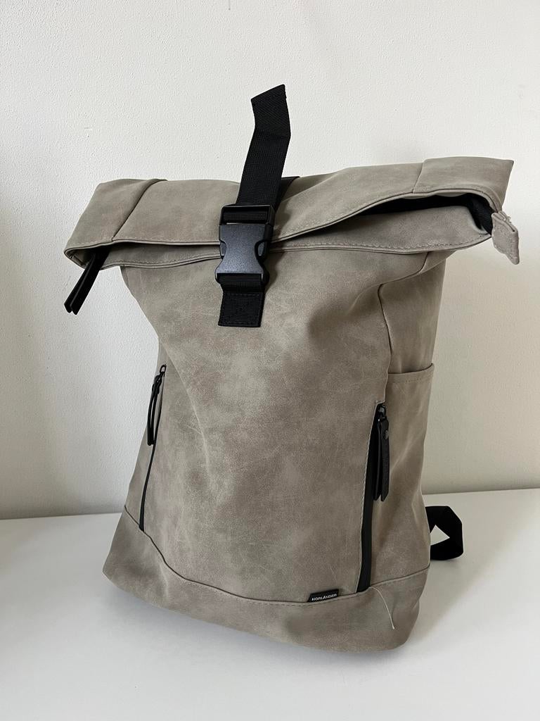 Nieuwe Nubuck Bicycle Backpack Taupe - Norländer, Overige merken, 25 tot 40 cm, Nieuw, Ophalen of Verzenden