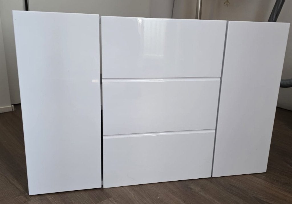mooi en zeer degelijk (hang) wastafelkastje, Ophalen, 50 tot 100 cm, Zo goed als nieuw, Minder dan 100 cm