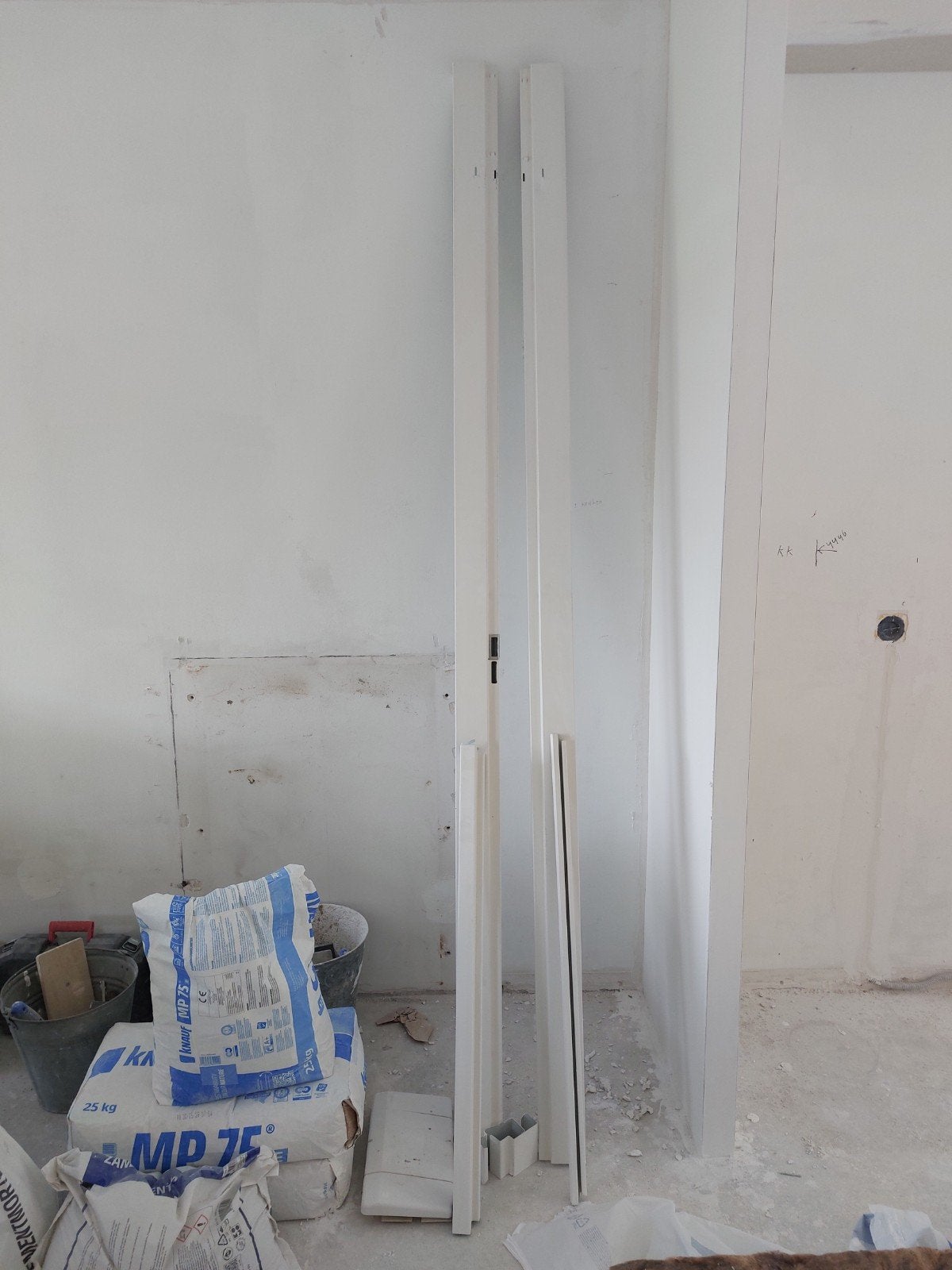 Binnendeurkozijnen opdek links, Doe-het-zelf en Verbouw, Ophalen of Verzenden, Glas, Binnendeur, 215 cm of meer