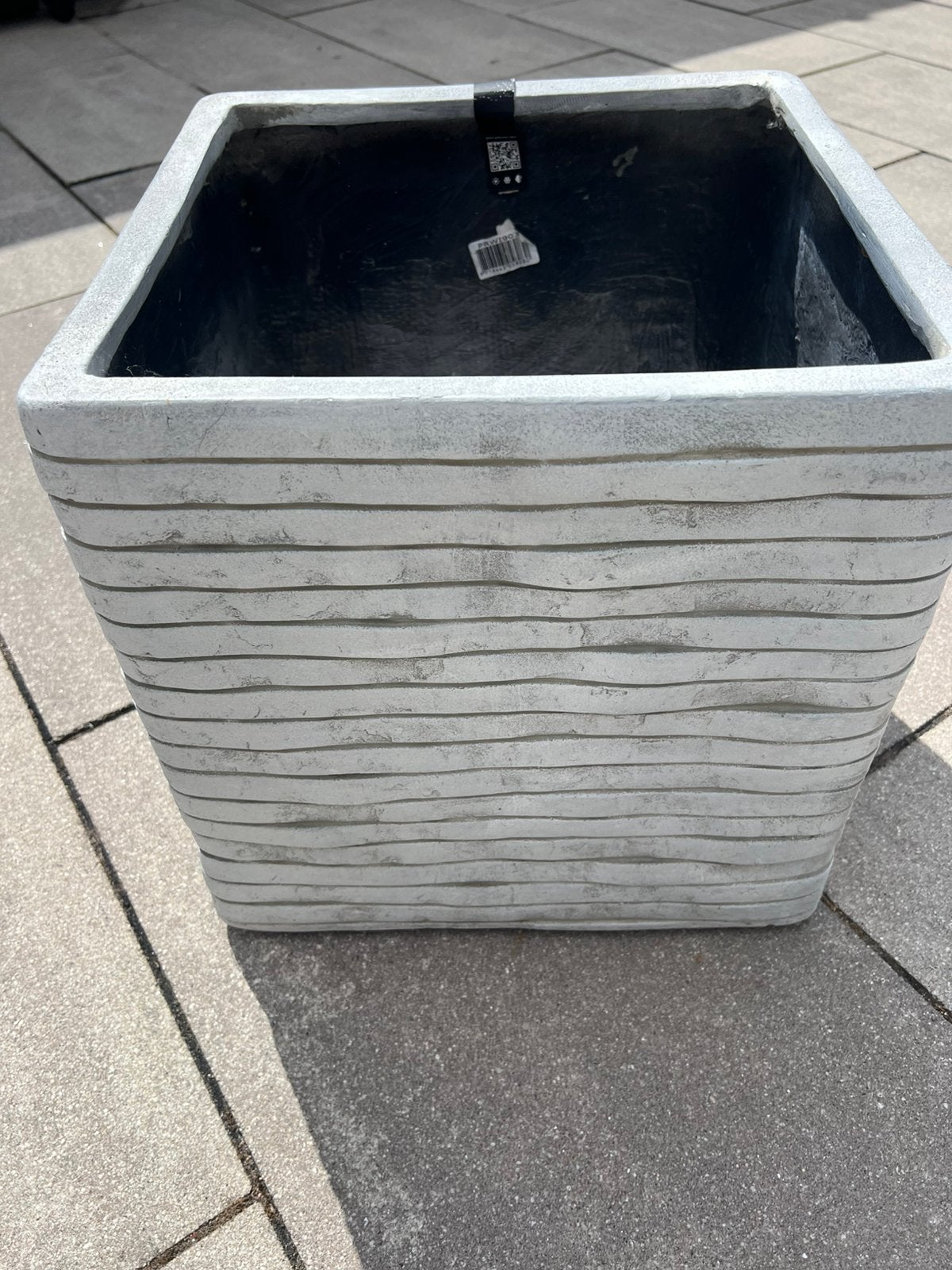 Capi Europe bloempot vierkant 40x40 cm lichtgrijs, Tuin en Terras, Bloembakken en Plantenbakken, Ophalen, Kunststof, Capi Europe