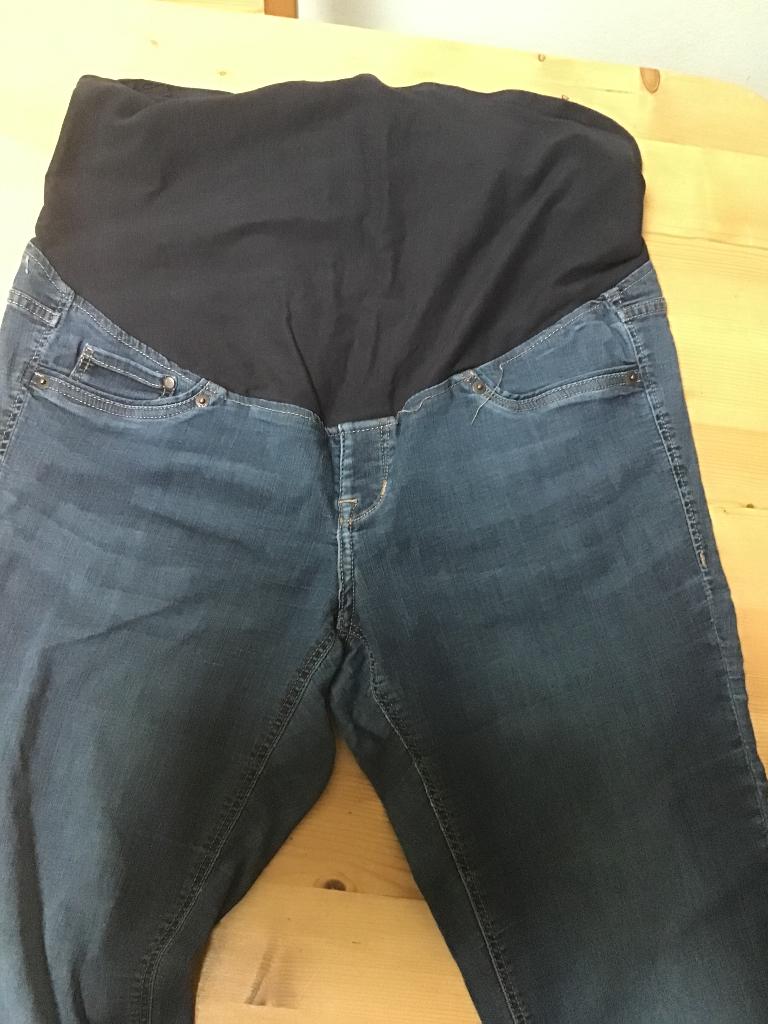 Zwangerschapsbroek, H&M, Blauw, Ophalen of Verzenden, Zo goed als nieuw