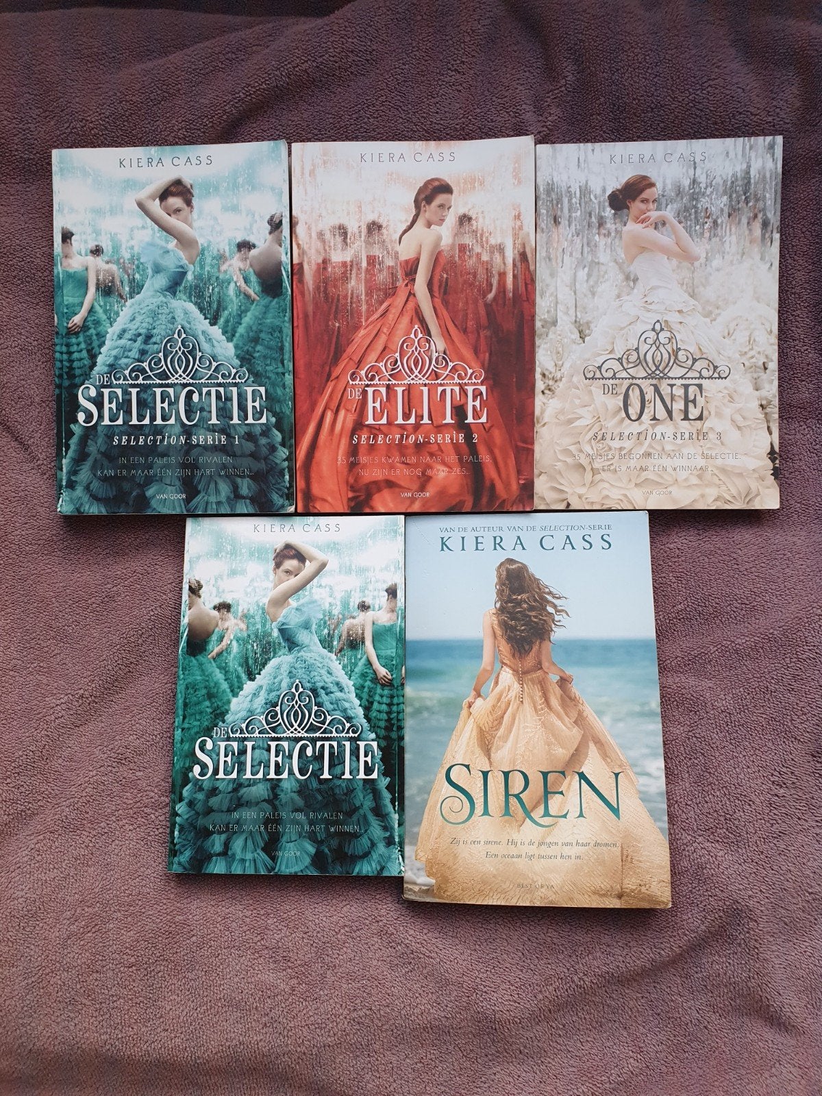 Kiera Cass - De Selectie Serie & Siren (5 boeken), Boeken, Ophalen of Verzenden, Gelezen, Kiera Cass, Nederland