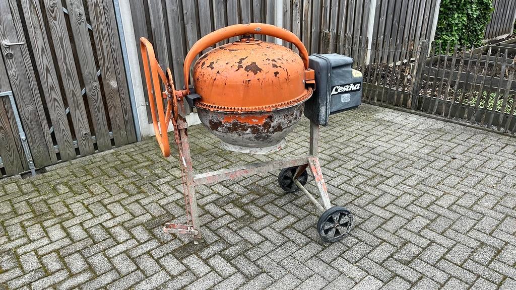 Lescha betonmolen, Ophalen, Gebruikt