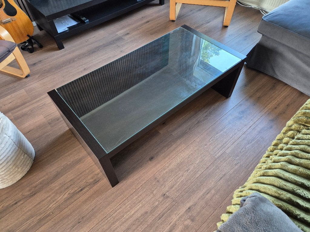 Ikea Salon tafel (zwart), Huis en Inrichting, Ophalen, Gebruikt, 100 tot 150 cm, 50 tot 100 cm