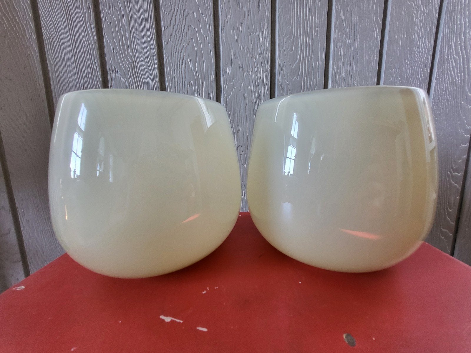 Dutz Citroen Kleur Glazen Vaas 2x, Ophalen of Verzenden, Zo goed als nieuw, Geel, Glas