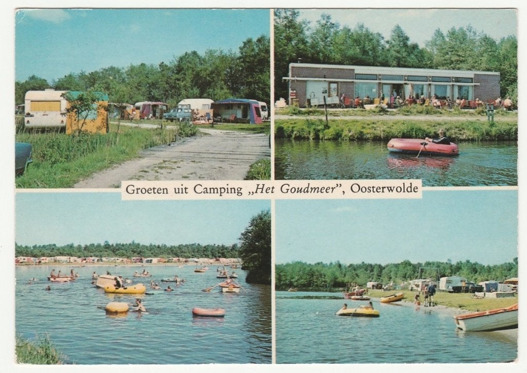 Oosterwolde - Camping Het Goudmeer, Ophalen of Verzenden, 1960 tot 1980, Ongelopen, Friesland