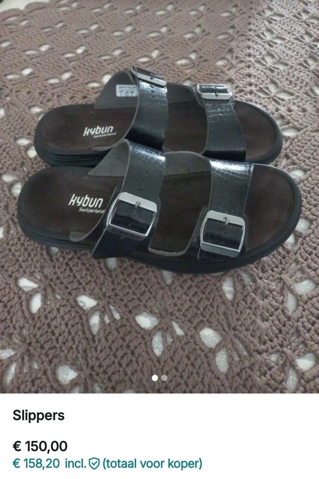 KyBoot slippers - niet zoveel gedragen, Slippers, KyBoot, Zwart, Ophalen of Verzenden