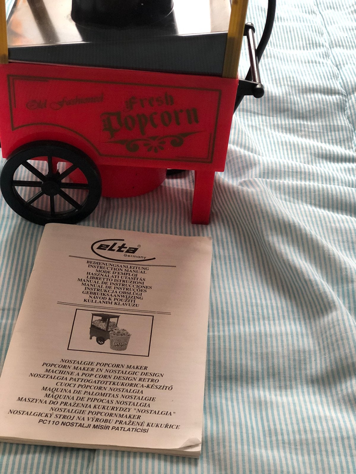 Popcorn machine met beschrijving ., Ophalen of Verzenden