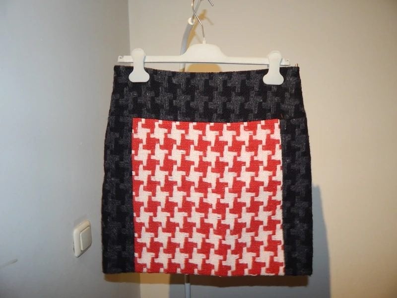 Natan Edition 5 stylvolle wollen rok dikkere stof in motief, Overige kleuren, Verzenden, Zo goed als nieuw, Maat 36 (S)