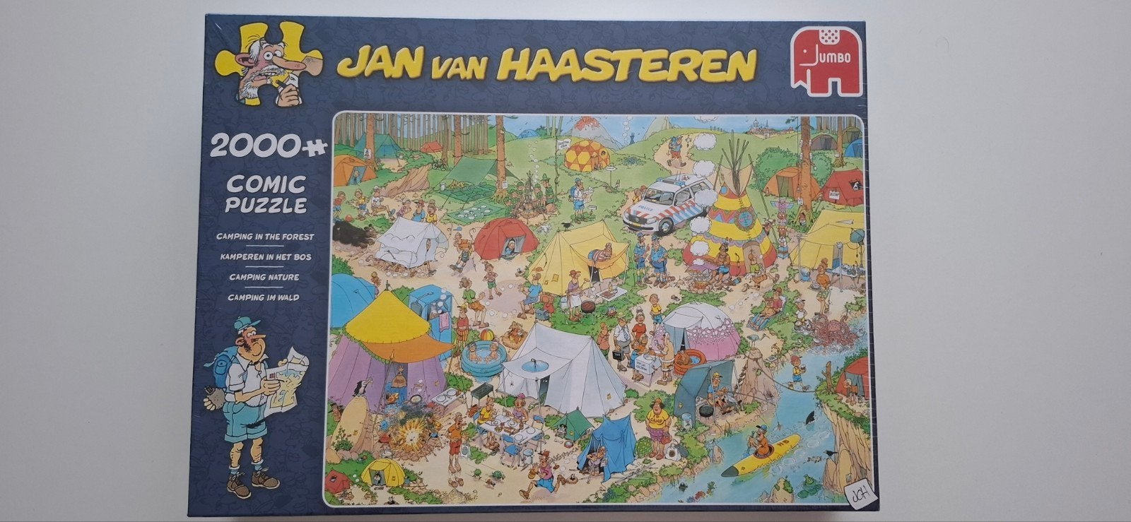 Jan Van Haasteren Kamperen In Het Bos 2000 stukjes nieuw, Ophalen, Meer dan 1500 stukjes, Nieuw, Legpuzzel
