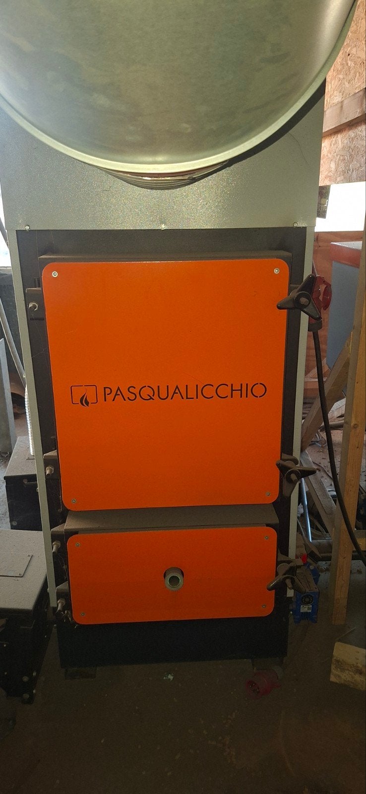 Pasqualicchio GA 150 Pellet lucht verwarmer tot 11000 m2, Doe-het-zelf en Verbouw, Ophalen, Gebruikt, Overige typen, 60 tot 150 cm