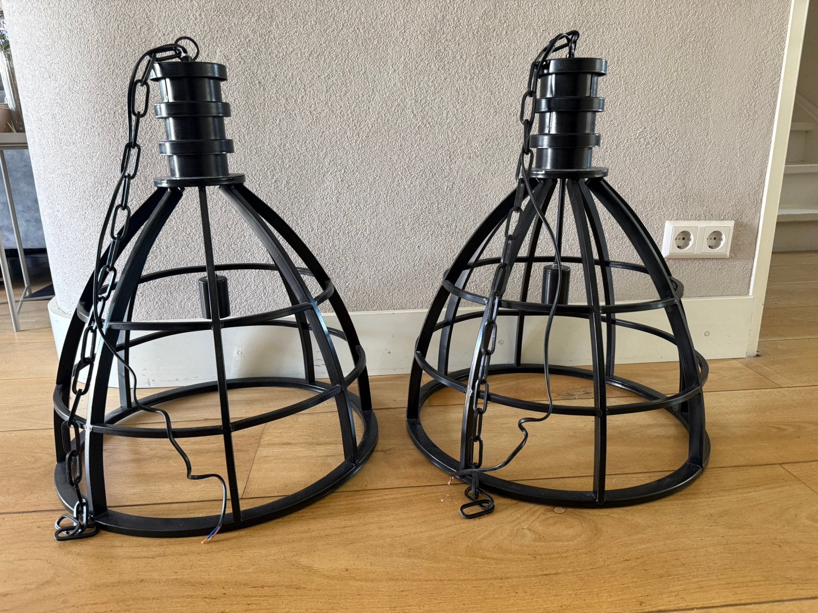 Riverdale hanglamp 2 stuks, Ophalen, Gebruikt, Industrieel stoer, E27 (groot)