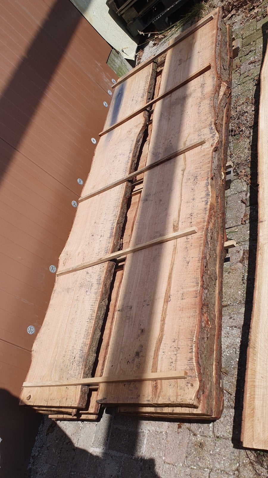 eiken schaaldelen staptegels vensterbank krabpaal decoratie, Ophalen of Verzenden, Nieuw, Hout