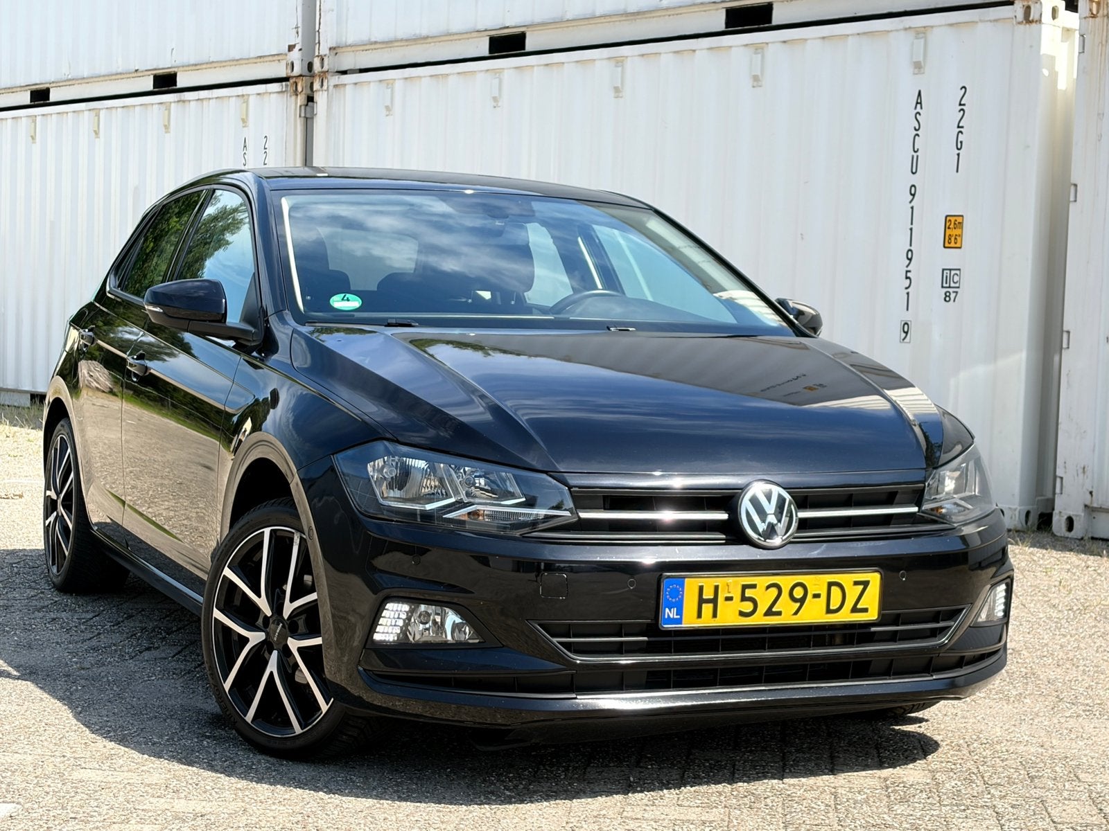 Volkswagen Polo 1.0 TSI 95pk 2020 Zwart ACC PDC Nwe Apk NAP, Voorwielaandrijving, Stof, 1055 kg, Origineel Nederlands