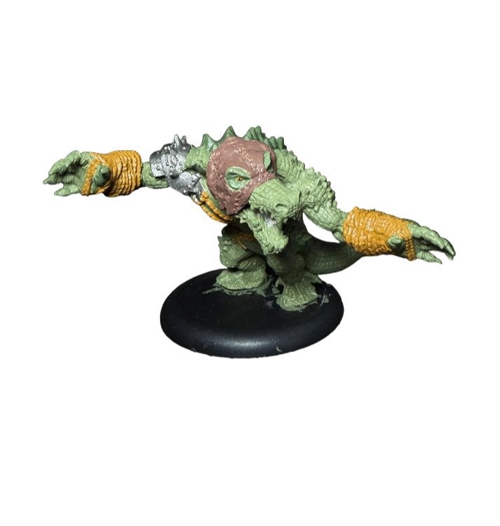 Warmachine Hordes Minions Gatorman Blackhide Wrastler, ., Warhammer, Ophalen of Verzenden, Zo goed als nieuw