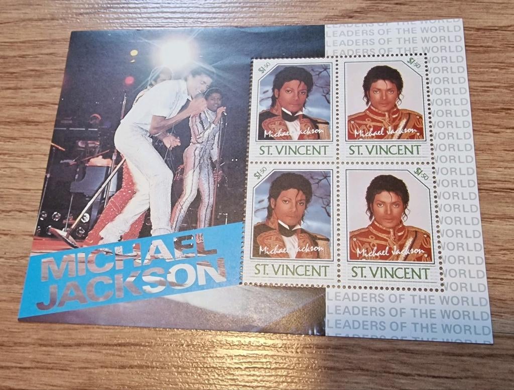 Michael Jackson postzegels jaren 80, Ophalen of Verzenden, Overige thema's