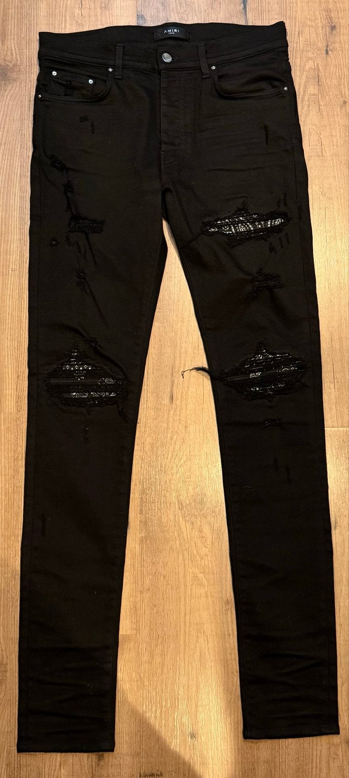 Amiri Jeans Zwart - Maat 32, Kleding | Heren, Verzenden, Gedragen, Zwart, W32 (confectie 46) of kleiner