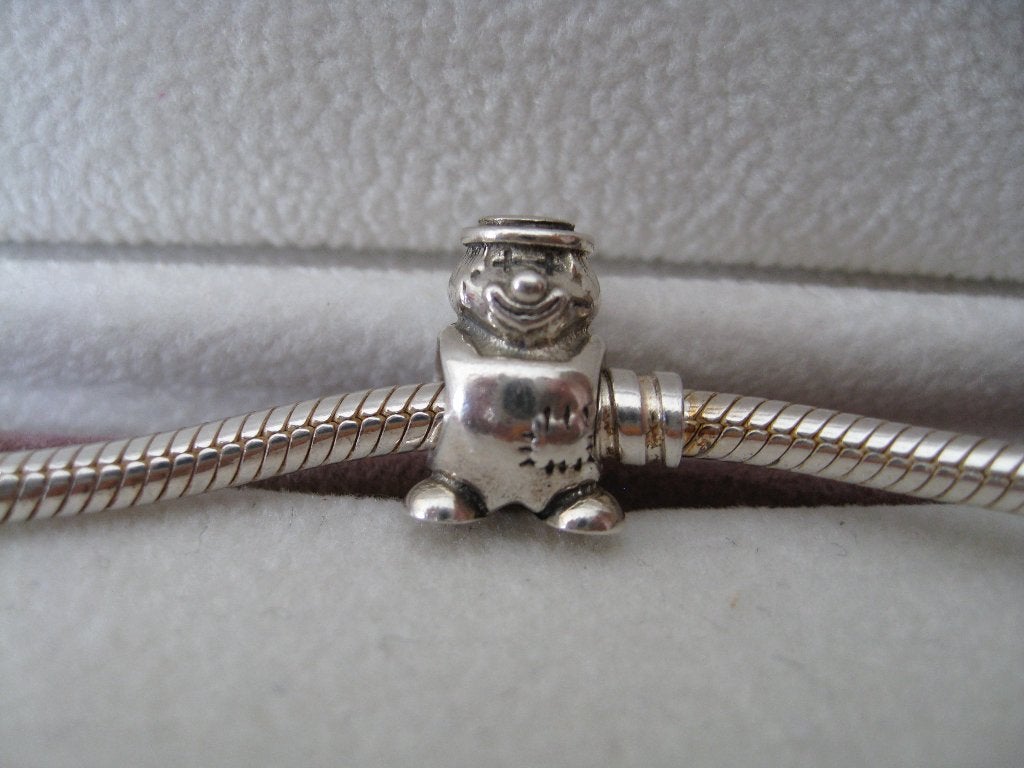 Pandora Bedel Clown, Verzenden, Zo goed als nieuw, Zilver, Pandora