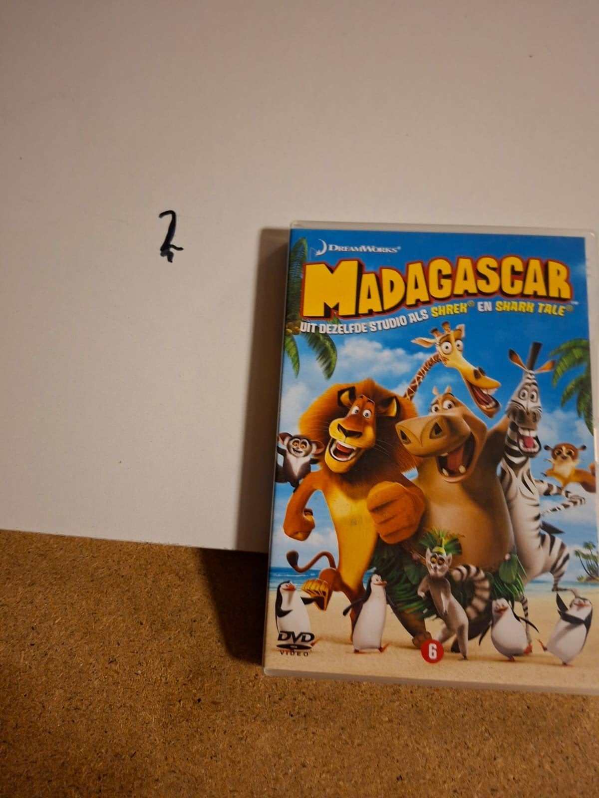 Madagascar DVD - DreamWorks animatiefilm, Gebruikt, Animatie, Vanaf 6 jaar, Film