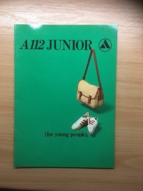 A112 Junior (for young people) brochure   Engels, Ophalen of Verzenden, Overige merken, Onbekend, Gelezen