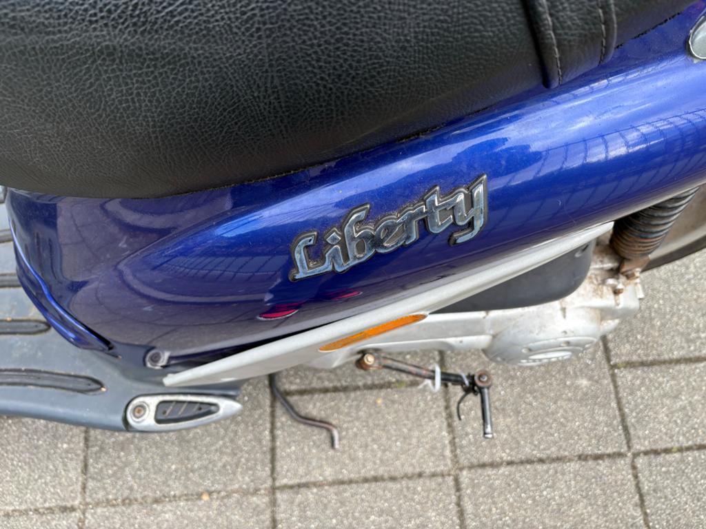 Piaggio Liberty Scooter - blauwe-werkverkee, Gebruikt, Overige modellen, Maximaal 45 km/u, Ophalen of Verzenden