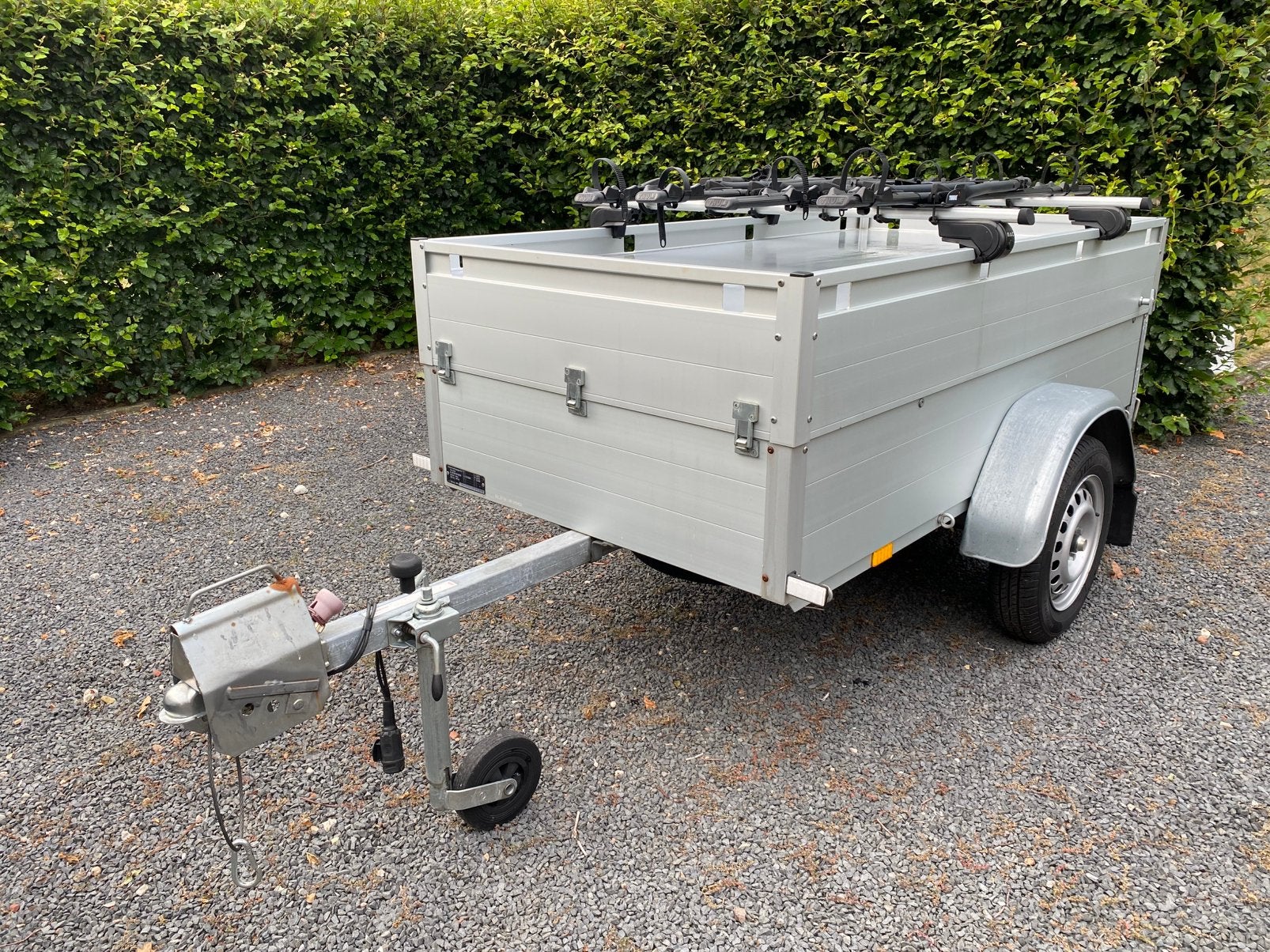 Bagagewagen Anssems GT 750 aluminium met fietsendrager, Ophalen, Zo goed als nieuw