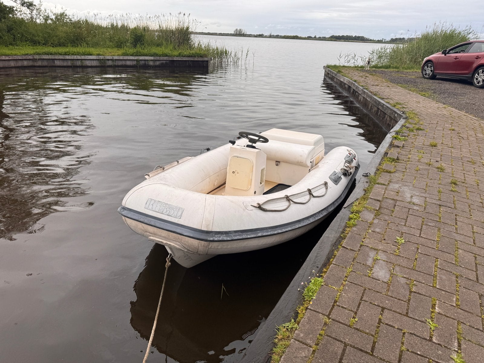 Novamarine RH350 Jet Rib met 120pk Mercury 4cyl! en trailer, Watersport en Boten, Rubberboten, Binnenboordmotor, Benzine, Mercury