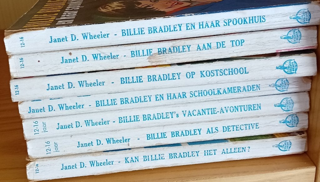 Te Koop: Zeven Billy Bradley boeken van Janet D. Wheeler. , Ophalen of Verzenden, Gelezen, Fictie algemeen