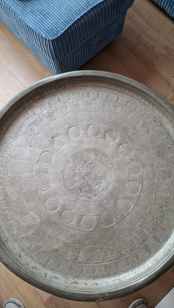 Authentieke Turkse Tafel met Inlegwerk - Goede Staat, Ophalen