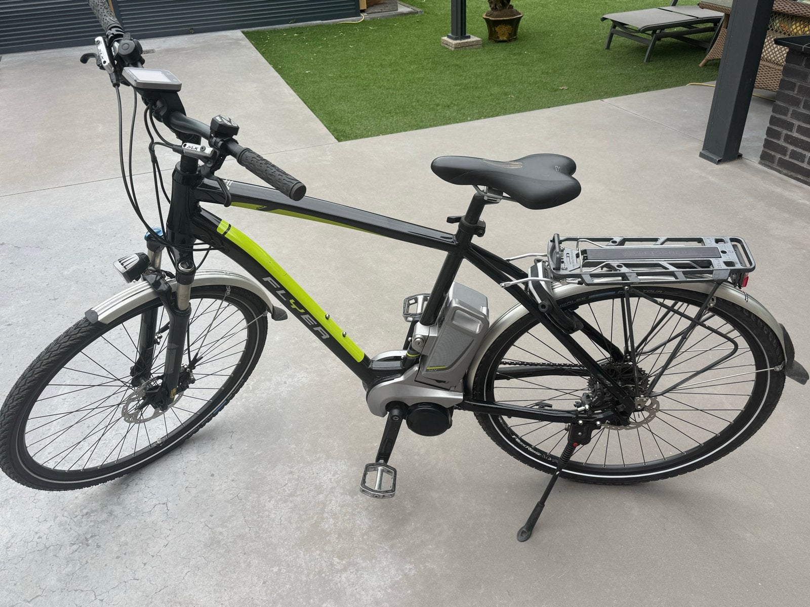 Flyer T-serie T8.1 elektrische fiets - Zo goed als nieuw, Fietsen en Brommers, Zo goed als nieuw, 50 km per accu of meer, 55 tot 59 cm