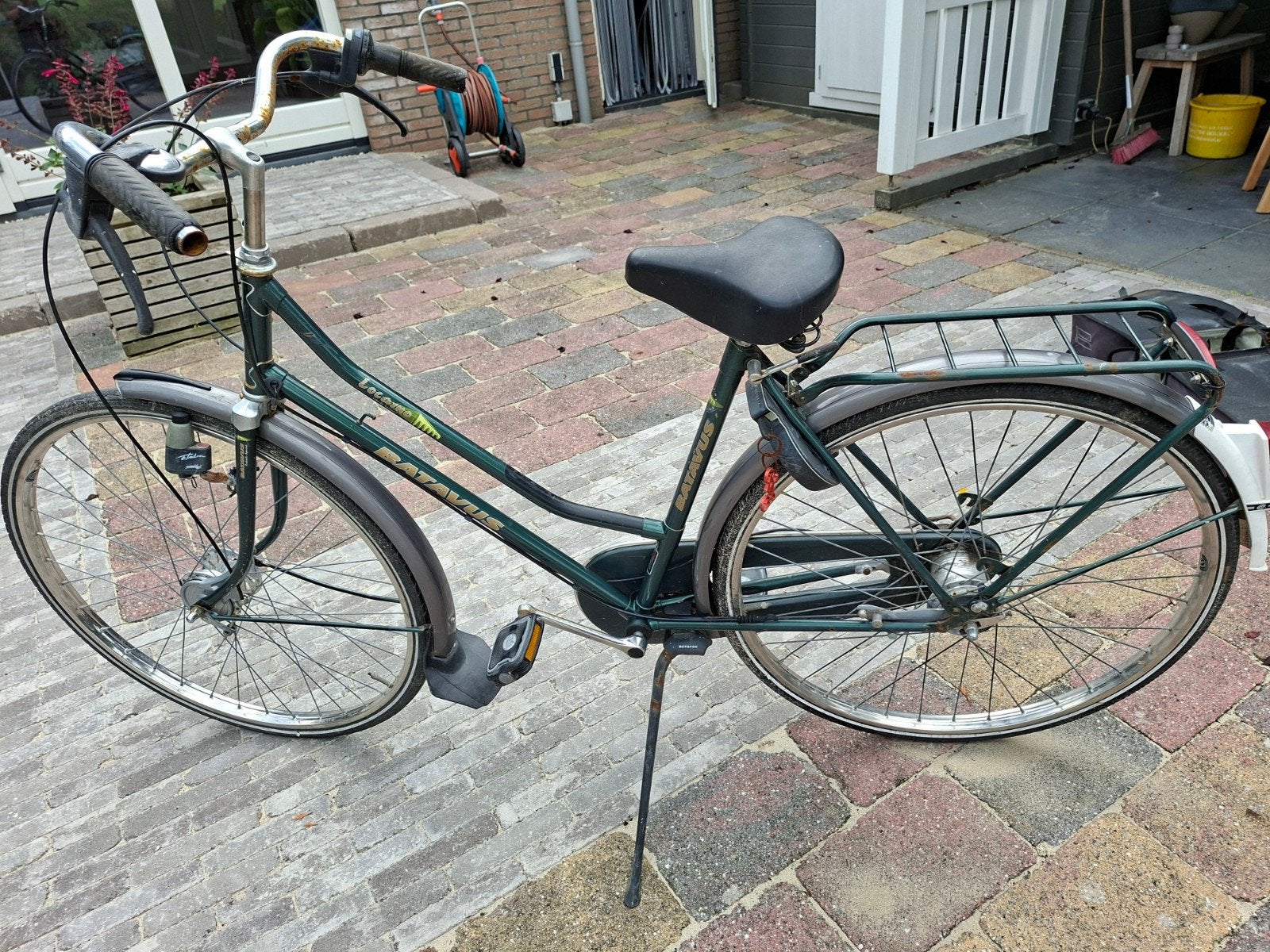 Batavus damesfiets - Groen, gebruikt, Fietsen en Brommers, Ophalen, Velgrem, Batavus, 53 tot 56 cm