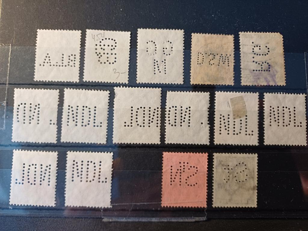 Deutsches Reich perfins, Ophalen of Verzenden, Duitse Keizerrijk, Gestempeld