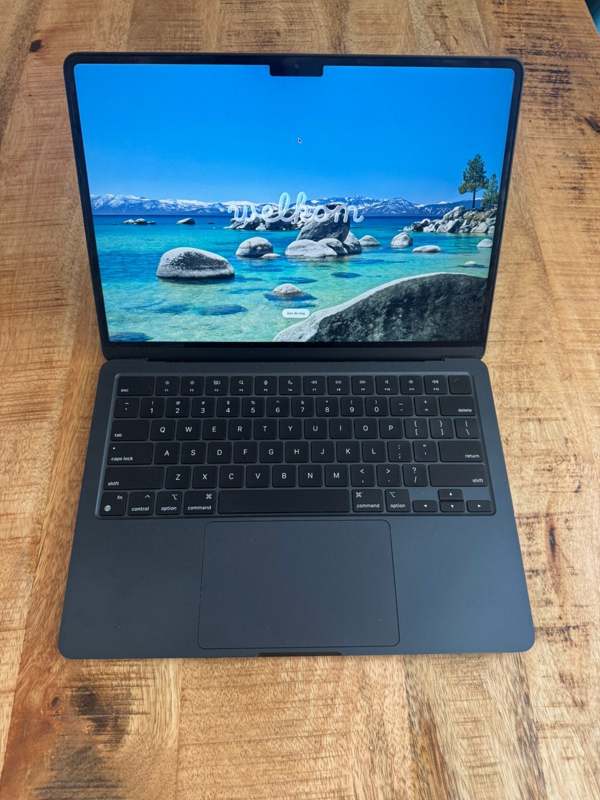 MacBook Air M2 13.6” - Midnight Blue, Computers en Software, Apple Macbooks, Gebruikt, MacBook Air, 13 inch, 256 GB, 8 GB, Ophalen