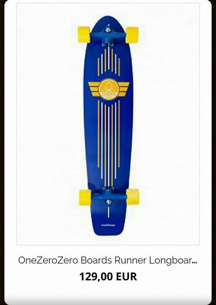 OneZeroZero Boards Runner Longboard, Ophalen